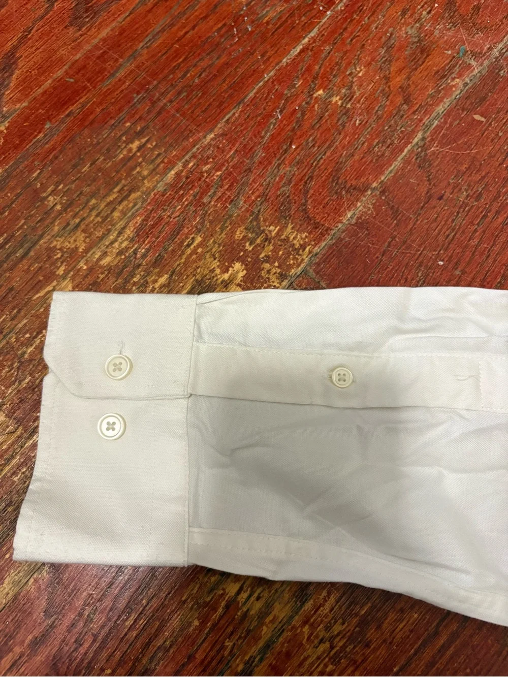 Banana Republic White Long-Sleeve Dress Shirt